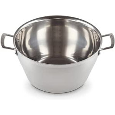 Le Creuset Einkochtopf aus 3-ply Edelstahl, Ø 30 cm, Für alle Herdarten inkl. Induktion geeignet, Silber, 96204130001000