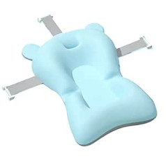 Baby Bath Pad, Non-Slip Bath Pillow, Infant Tub, Bath Insert, Floating Soft Seat Cover for 0-18 Months Baby Tub, Newborn (Blue)