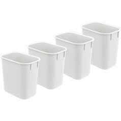 Acrimet Paper Basket 13Qt (4 Pack) (White Color)