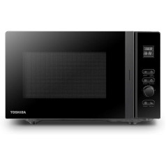 Toshiba MV-AM20T(BK), 800 W, 20 L, mikroviļņu krāsns ar 12 gatavošanas iestatījumiem, svara/laika atkausēšana un grozāmais galds ar pozīcijas atmiņas funkciju, melns