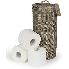 Wicker Toilet Paper Basket 3 Rolls Antique Willow Traditional Toilet Paper Storage Basket Small Storage Basket for Bathroom