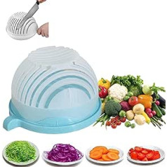 Salatschneider-Schüssel Veggie Choppers und Würfel, Veggie Chopper, sichere Lebensmittelqualität, BPA-freies Material, Salatschneider-Schüssel mit Deckel, schnelles Gemüseschnitten-Set,