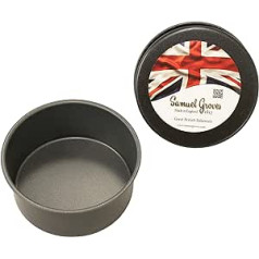 Samuel Groves Great British Bakeware Collection 6 collu nelipīga apaļa kūkas skārda, 2 komplekts