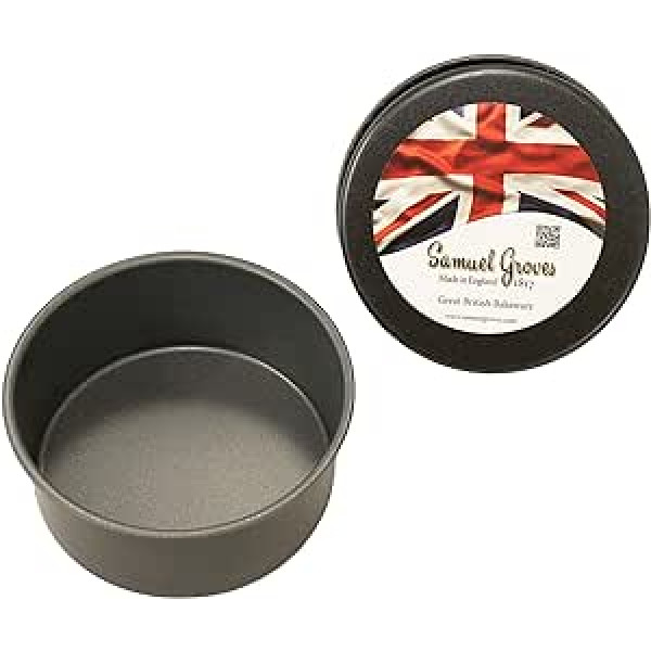 Samuel Groves Great British Bakeware Collection 6 collu nelipīga apaļa kūkas skārda, 2 komplekts