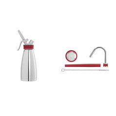 iSi Thermo Whip, 500 ml / 0.5 Litres, Made of Thermo-Insulated Stainless Steel & iSi 2722 Rapid Infusion Set, Aroma Enhancement with Pressure Finion, Flavours Liquids such as Alcohol