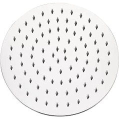 AISI304 Rain Shower Head Stainless Steel 10 Inch (25 cm) Rain Shower Head Anti-Limescale Nozzles Shower Head Rain Shower Head Round