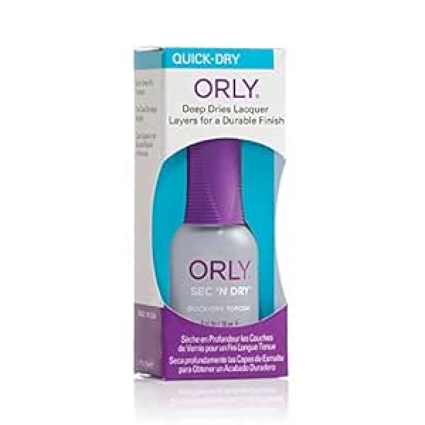 Orly Beauty Sec'n Dry 18 ml | Ātri žūstoša nagu laka | Virskārta | Virskārta | Nagu kopšana | manikīrs