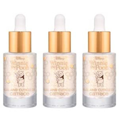 Catrice Disney Winnie the Pooh Nail and Cuticle Oil, Transparent, Moisturising, Repairing, with Oils, Acetone-Free, Vegan, No Microplastic Particles, No Parabens, Pack of 3 (3 x 8 ml)