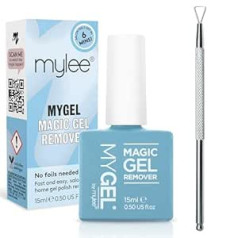 Mylee Средство для снятия гель-лака Mylee Magic (15 мл) + набор инструментов для скребка для геля — быстро и легко удаляет УФ-гель и акриловый лак для 