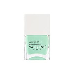 Nails Inc Nails.INC 45 Second Speedy Gloss Wellness In Vimbldonas nagu laka 14ml Mint Green