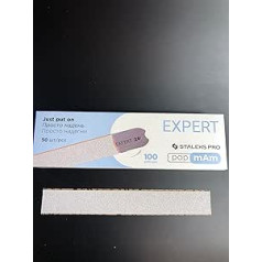 Staleks PapmAm Disposable File for Staleks Pro Expert 22 Straight Nail File 100/150/180/240 Grit Pack of 50 (100 Grit)