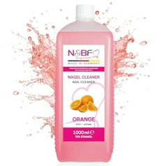 N&Bf Nails Factory N&BF All for One Nagu tīrīšanas līdzeklis ar aromātu 1000 ml = 1 litrs - gēla nagiem - Nagu tīrīšanas līdzeklis - Nagu tīrīšanas līdzeklis - 70% etanola spirta kosmētikas tīrība studijas kvalitātē attaukošanai (oran