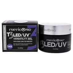 Cuccio T3 I0099267 LED/UV kontrolēts izlīdzinošais gēls, biezs viskozitātes gēls, caurspīdīgs, 56 g