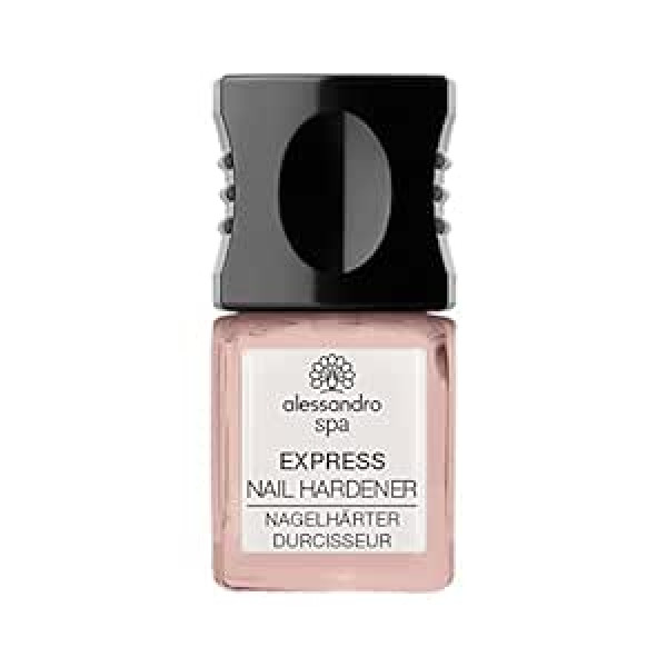 Alessandro nagu laka – nagu cietinātājs – Express Nail Hard Nude – stiprina trauslus un plānus nagus – 10 ml