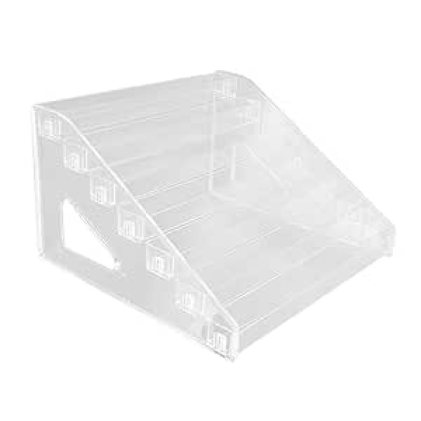 Brrnoo Clear Acrylic Cosmetic Storage Rack, 7 Tier Makeup Organizer for Nail Polish Display, Transparent Design with Quick Assembly, Wide Application