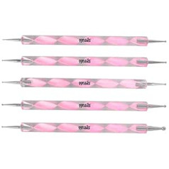 ‎99Nails 99NAILS ® Nail Art Dotting Brush Komplektā 5 Rozā