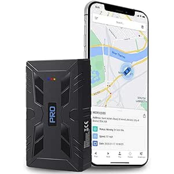 GPSLive 104 PRO magnētiskais GPS izsekotājs Automašīna, Kemperis, Automašīna, Vienkārša uzstādīšana, Tiešraides izsekošana ar lietotni, Nav nepieciešama SIM karte, GPS automašīnas izsekotājs, GPS raidītājs, automašīnas GPS izsekotāj