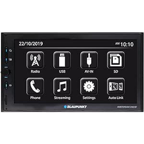 Blaupunkt Amsterdam 290 BT | 6,8 collu skārienekrāns, Bluetooth brīvroku ierīce, spoguļa režīms, USB, SDHC, 2002018000006