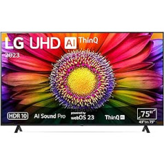 LG 75UR80006LJ 190 cm (75 collu) UHD TV (Active HDR, 60 Hz, Smart TV) [Modeļa gads 2023]