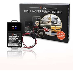 PAJ GPS izsekotājs Vehicle Finder 4G 1.0 — tiešs savienojums ar 9–75 V transportlīdzekļa akumulatoru — GPS izsekotāja automašīna — fiksēts savienojuma vietrādis transportlīdzekļiem — autoparka pārvaldība autoparkam — GPS tr