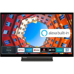 Toshiba 32LK3C63DA 32 collu televizors (Full HD, Smart TV, Prime Video / Netflix, Alexa iebūvēts, Bluetooth, WLAN, trīskāršs uztvērējs), melns