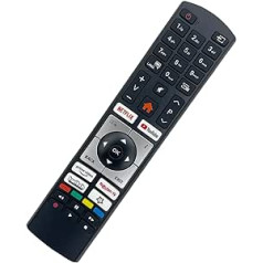 Original RC4518P Remote Control Replaces RC4318P + RC4318 Compatible with Telefunken Smart TV