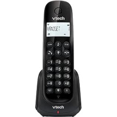 VTech CS1450 DECT bezvadu tālrunis ar automātisko atbildētāju, zvanītāja bloķēšanas zvanītāja atpazīšanas/zvana funkciju, aizmugurgaismojuma displeju un ECO režīmu