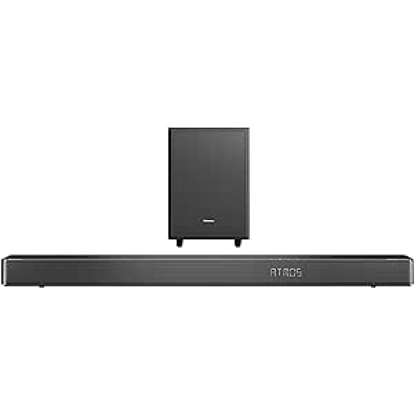 Hisense AX3120G Soundbar 3.1.2, 360 W, 2 skaļruņi, ārējais zemfrekvences skaļrunis, atbalsta Dolby Atmos un DTS:X, Bluetooth, HDMI, USB, optiskā audio ieeja