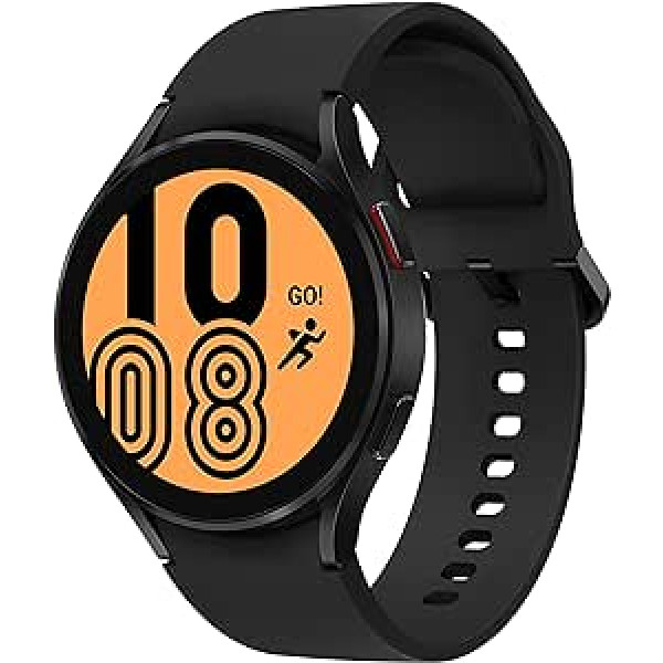 Samsung Galaxy Watch4 Round Bluetooth viedais pulkstenis, Wear OS, fitnesa pulkstenis, fitnesa izsekotājs, 44 mm, melns (skaidra versija)