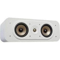 Polk Audio Signature Elite ES30 Center Speaker, Sleek, High Resolution Center Speaker, Hi-Res Certified, Dolby Atmos and DTS:X Compatible (Unit), White