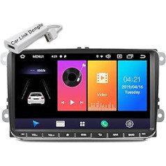 9 collu automašīnas radio multivides atskaņotājs audio stereo Android GPS navigācija WiFi spogulis saite FM skārienekrāna automašīnas radio priekš V/W Passat Golf MK5 MK6 Jetta T5 EOS Polo Touran sēdeklis ar USB sargspraudni