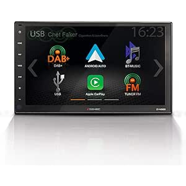 ZENEC Z-N966: 2 din automašīnas radio, multivides sistēma ar 9 collu/22,9 cm HD skārienekrānu, multivides centrs ar DAB+, Apple CarPlay, Android automašīna, paplašināma GPS automašīnām vai dzīvojamajām mājām