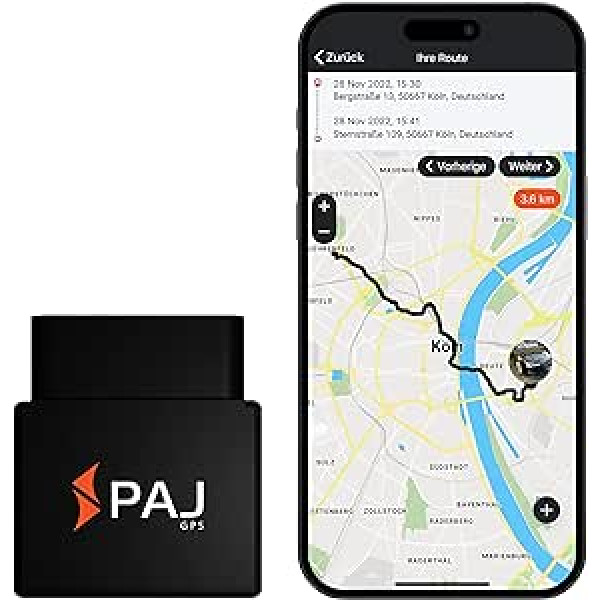 PAJ GPS elektroniskais žurnāls, saderīgs ar finanšu biroju, bezšuvju un pret viltojumiem drošs, OBD2 spraudnis, automātiska GPS ierakstīšana, globālā SIM karte, automašīna, kravas automašīna utt.