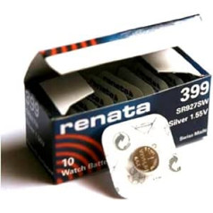 Renata 399 Lithium-Knopfzelle (hergestellt in der Schweiz, 10 Stück