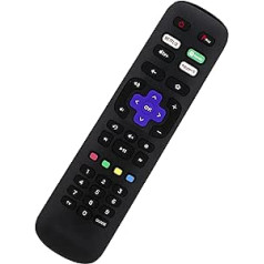 121AV - Remote Control Compatible with TCL ROKU TV with Spotify, Netflix, Rakuten TV, Freeview Play for 32RS520K 40RS520K 43RP620K TV