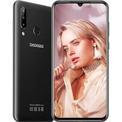DOOGEE N20 Dual SIM Smartphone No Contract, 4G Global Version Android 9.0 Mobile Phone, 6.3 Inch FHD+ Waterdrop Screen 4350 mAh 10W Fast Charge, 4GB + 64GB, 16.0MP+8.0MP +8.0MP Cameras