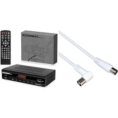 Kabeļu uztvērējs digitālajai kabeļtelevīzijai 2990 Combo DVB-C HDTV, DVB-C / C2 & PremiumCord TV koaksiālais antenas kabelis 2 m, 75 omi
