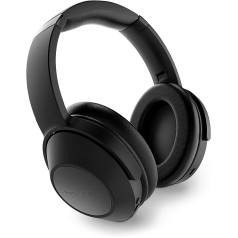 Energy Sistem Headphones BT Travel 6 ANC austiņas trokšņus izolējošas āra bezvadu ķiveres (aktīva trokšņu slāpēšana, izolācijas spilvens, ātra uzlāde) - melna