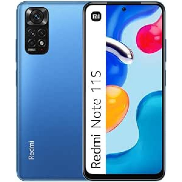 Xiaomi Redmi Note 11S viedtālrunis 6GB + 128GB, zils.