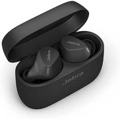 Jabra Elite 3 aktīvās ausīs ievietojamas Bluetooth austiņas — droša sporta turēšana un aktīvā trokšņu slāpēšana (ANC) — ūdensizturīgas bezvadu austiņas — ar Spotify pieskāriena atskaņošanu un Google Fast Pair — melns