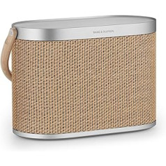 Bang & Olufsen Beosound A5 - Loud Wireless Home and Portable Bluetooth 360° Speaker with USB-C Cable and Integrated Qi Wireless Charging Pad - Nordic Weave