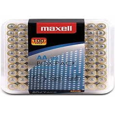 Maxell Alkaline LR6 AA Mignon akumulatora kastes komplekts (100 iepakojumā)