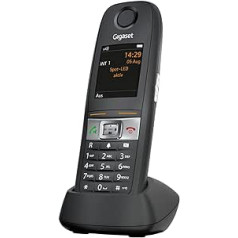 Gigaset E630HX universālā klausule - IP telefons (savienojumam ar jūsu bāzes staciju vai maršrutētāju - izturīgs tālrunis tirgotājiem un darbnīcām) melns