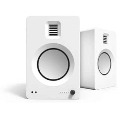 Kanto TUKMW Powered Bookshelf Speakers with Headphone Out, Built-in USB DAC, Dedicated RCA with Phono Pre-amp, Bluetooth 4.2, AMT Tweeter and 5.25 Inch Aluminium Driver, Pair, Matte White