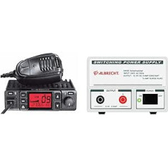 Albrecht AE6290 CB Radio 12629 with Integrated Repeater/Relay Function & Switching Power Supply SW 35, 3-5 A, 13.8 V - DE Puissance Adapter & Inverter (Indoor, AC to DC, Radio, White)