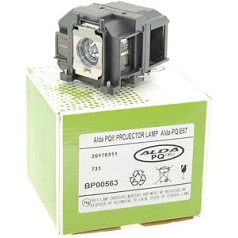 Alda PQ Premium projektora lampa, kas saderīga ar Epson EB-S11, EB-W12, EB-W16, EB-X02, EB-X11, EB-X12, EB-X14, EH-TW400, EH-TW480, EH-TW550,, H435B H475B projektori, lampa ar korpusu