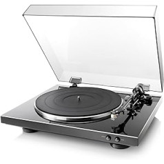 Denon DP 300 F turntable.