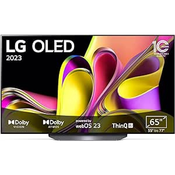 LG OLED65B39LA televizors 165 cm (65 collu) OLED TV (Dolby Atmos, filmu veidotāja režīms, 120 Hz) [Modeļa gads 2023]