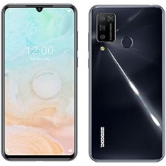 Doogee N20 Pro (6 GB + 128 GB) viedtālrunis bez SIM kartes, tālrunis ar operētājsistēmu Android 10, astoņkodolu Helio P60, piecu kodolu AI kamera, 6,3 collu FHD + ekrāns, 4400 mAh akumulators, GPS, pirkstu nospiedumi, sejas noteikšana