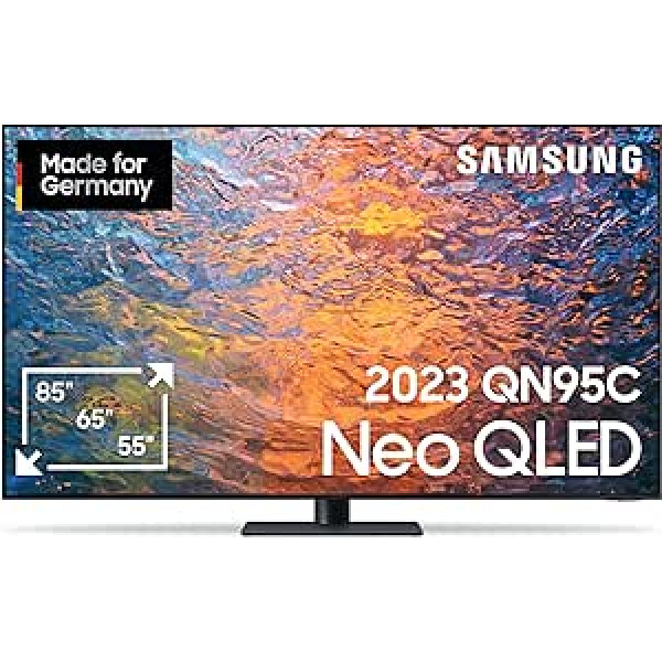 Samsung Neo QLED 4K QN95C 75 collu televizors (GQ75QN95CATXZG), Neo Quantum HDR+, Infinity One dizains, neironu kvantu procesors 4K [2023]